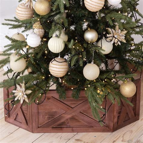 Buy Wooden Tree Lar Box Christmas Tree Farmhouse Rustic Decor Vintage ...