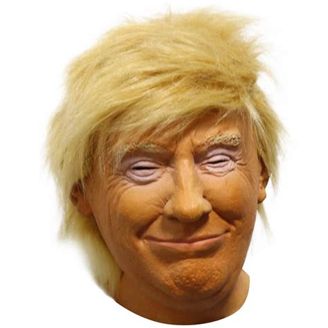 HOTTERCOS Donald Trump Wig Mask 2024 President Head Realistic Celebrity ...