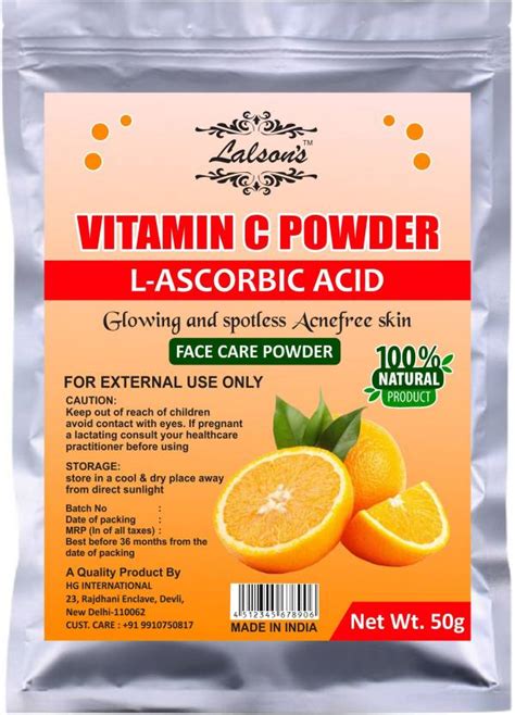 Lalson's Vitamin C Powder (L-Ascorbic Acid) For Use in Serums and ...