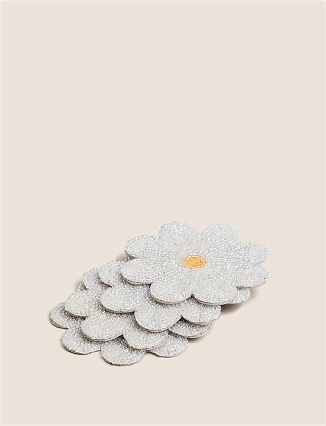 Buy Set of 4 Beaded Floral Coasters at Marks & Spencer