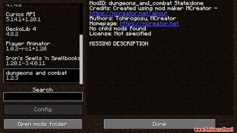 Dungeons And Combat Irons Spells Mod (1.20.1, 1.20) – New Armor And Spells