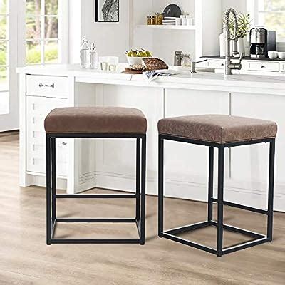 Buy ALPHA HOME 24 Counter Stools Counter Height Bar Chair with Footrest ...