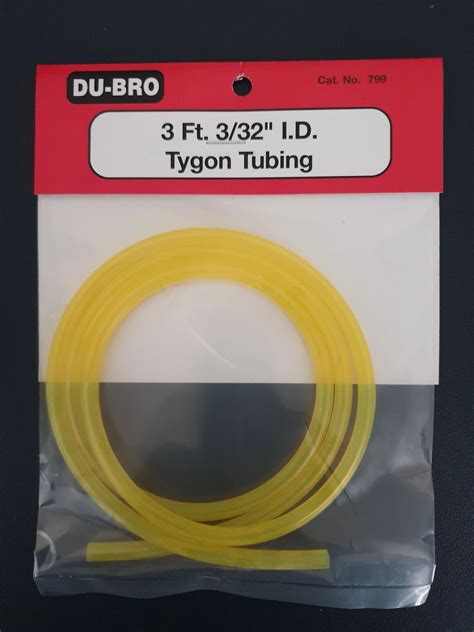 Dubro 2.3mm Tygon GASOLINE/ DIESEL TUBING length 1 Foot ...