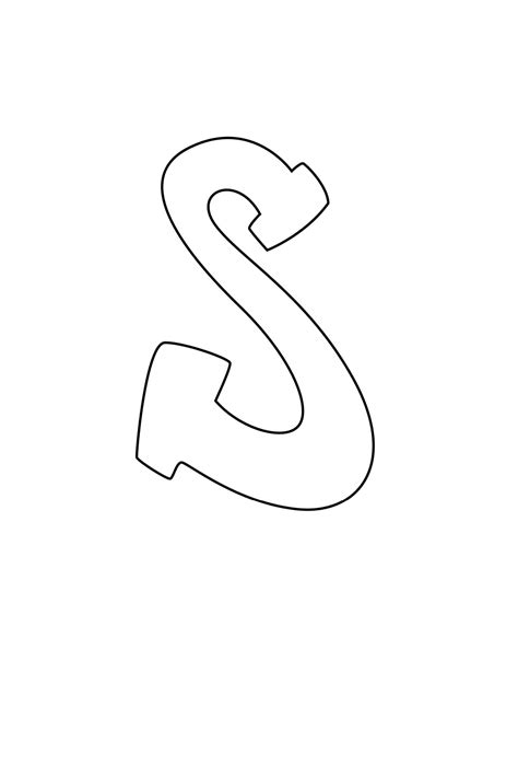 The Letter S In Bubble Letters