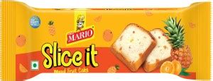 Mario Slice it Mixed Fruit Cake Mixed Cake Price in India - Buy Mario ...