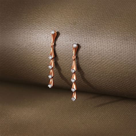 Cascading Diamond Drop Earrings