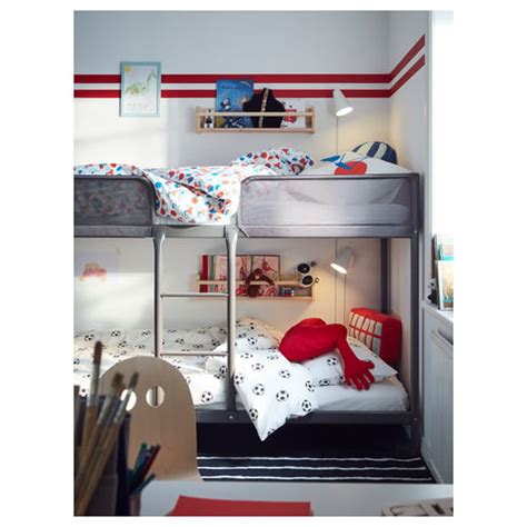TUFFING Bunk bed frame, dark grey, 90x200 cm - IKEA