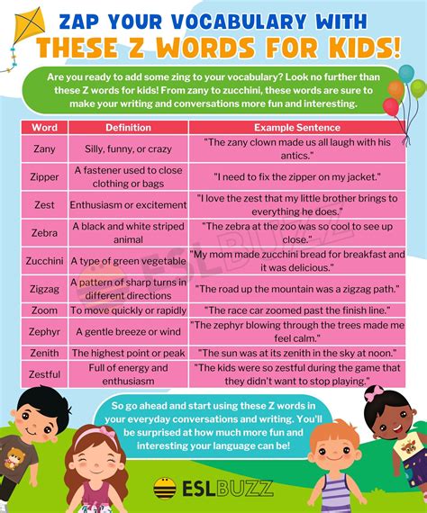 Sentence With Z Words at Christopher Bryant blog