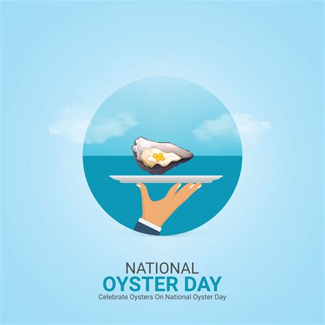 national oyster day creative ads design. oyster day element isolated on ...