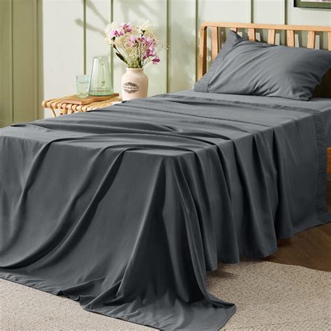 Bedsure Split King Sheet Set for Adjustable Beds - Soft Sheets for ...