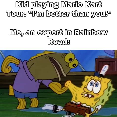 Mario Kart Rainbow Road Meme Mario Kart 8 Deluxe Memes Show How Racing