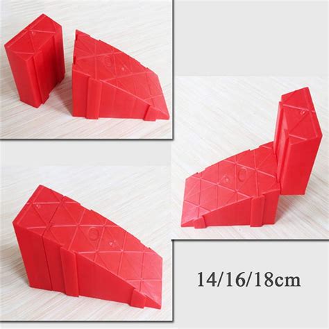 Buy WXJ Portable 12 to 18cm High Curb Ramps, 1000kg Capacity, Plastic ...