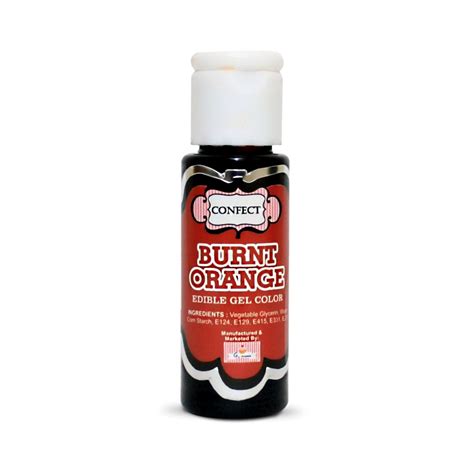 Confect Burnt Orange Gel Color 20 Gms – Confect - The Sugar Paste Company