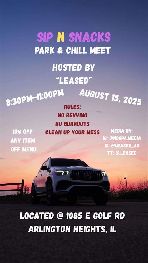 Sip N’ Snacks Car Meet, Sip N Snacks, Arlington Heights, 15 August 2025 ...