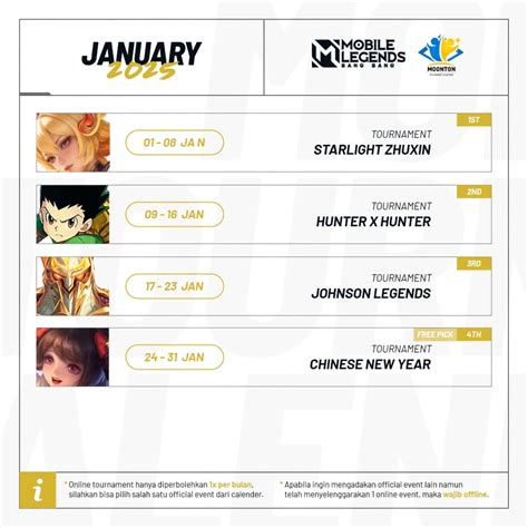 MLBB (ID) Student Leader | 🎉 January 2025 Event Calendar! 🗓️ Bersiaplah ...