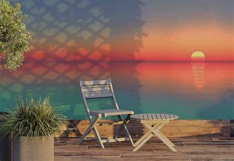 Buy Beach Sunset Wallpaper – ₹99/sq ft