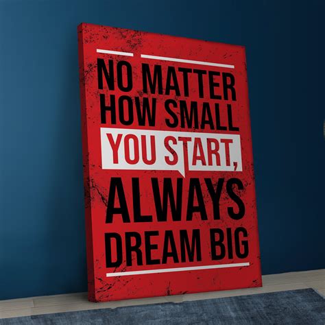 You Start - Motivational & Inspirational Quotes Canvas Wall Art ...