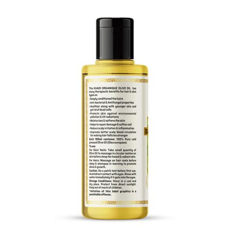 Khadi Organique Olive Oil (210ml) – Greenleafdrugstore