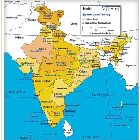 3. Locate and label following Items on political Map.1. All states and ...