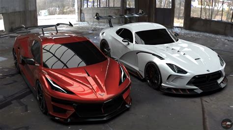 All-New 2026 Dodge Viper SRT Virtually Confronts Modded C8 Chevrolet Corvette ZR1 Supercar ...