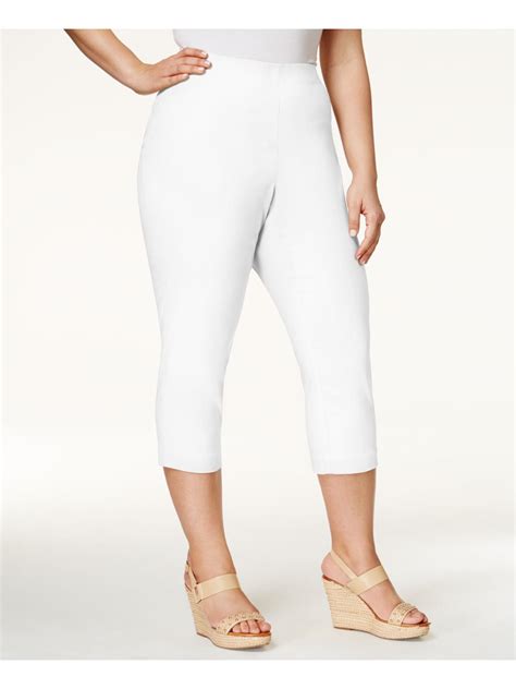 Womens White Capris