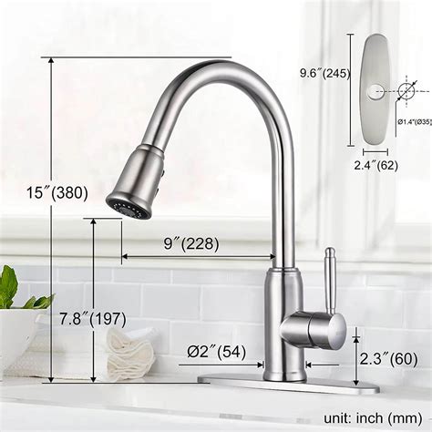 Top Rated Kitchen Faucet with Pull Down Sprayer - WOWOW