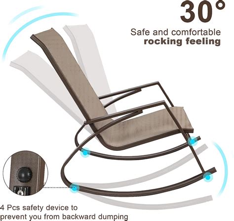 Buy Rocking Lounge Chair, Patio Rocker Chair, Living Room Chair with ...