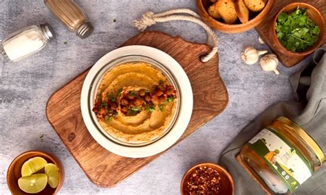 Desi Style Channa Hummus | Healthy Hummus Recipe