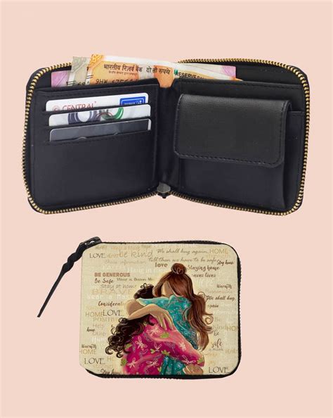 Small Zippered Wallet We Shall Hug Again – Zipper Closure | Kalankit