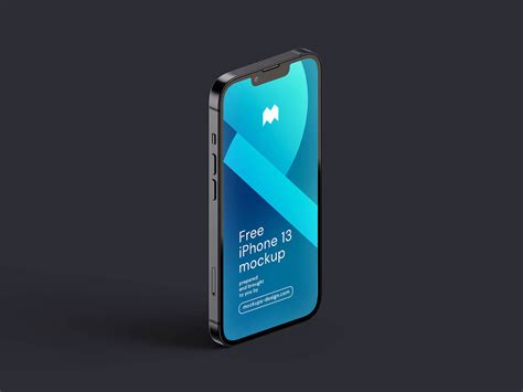 6 Free Realistic iPhone 13 3D Rendered Mockup PSD Set - Good Mockups