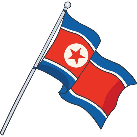 flag of North Korea 23435107 PNG
