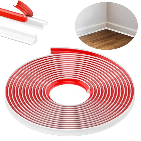 HASTHIP® Flexible Trim Caulk Strip, 16.4Ft Moulding Wall Corner Trim ...