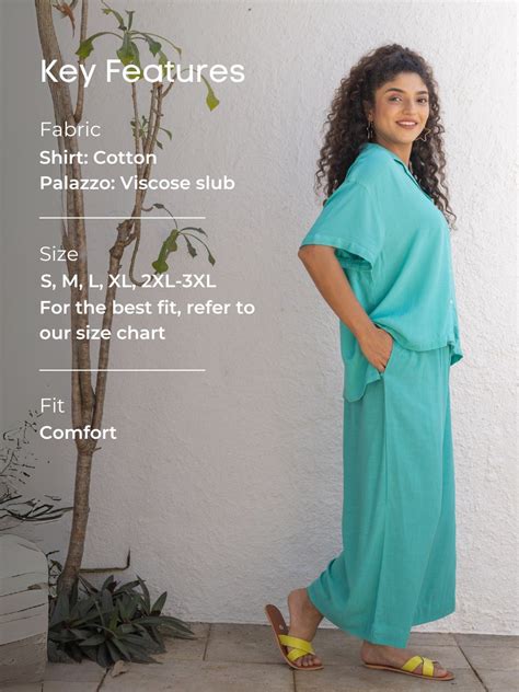 Nordic Solid Turquoise Co-ord Set of 2 | Pinklay