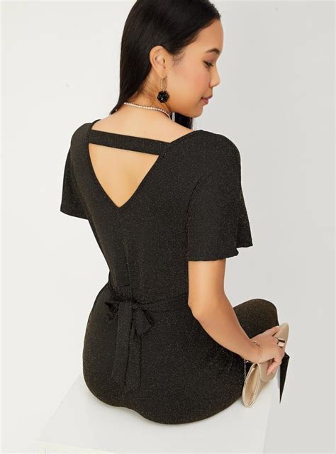 Buy Women Shimmer Knitted Jumpsuit Online at just Rs. 1599.0 ...