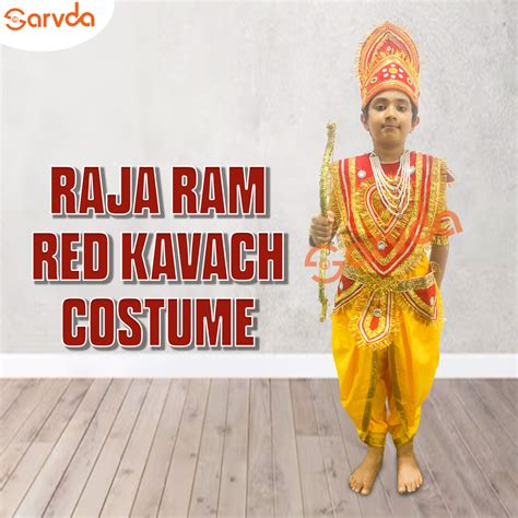 Kavach with Dhoti Raja Ram Costume- Red – Sarvda