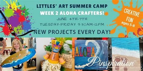 Littles Art Summer Camp Week 2, Pinspiration Birmingham, Lake Purdy, 4 ...