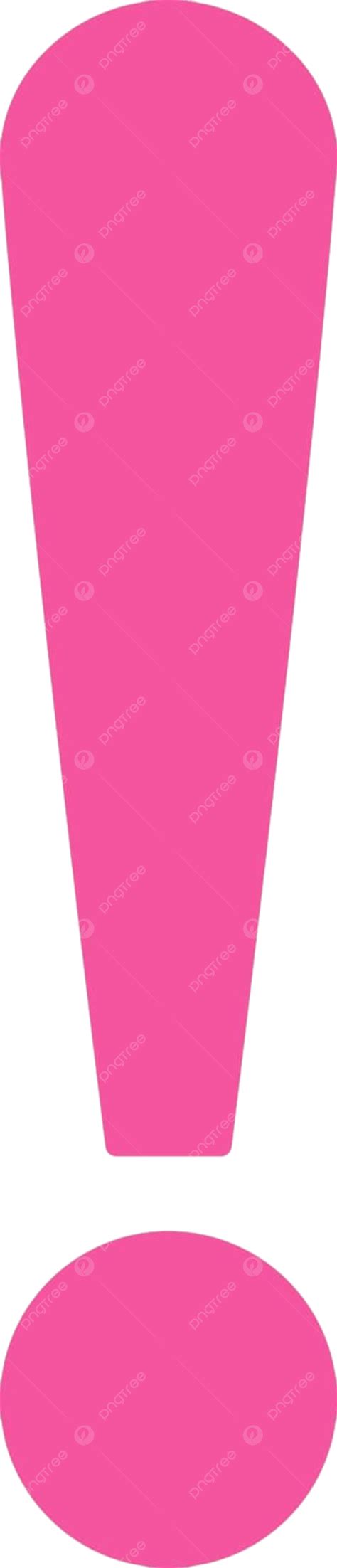 Pink Exclamation Point Clipart