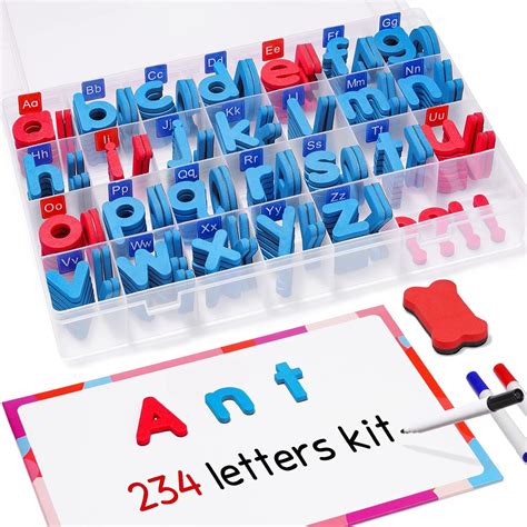 Amazon.com: JoyNote Classroom Magnetic Letters Kit 234 Pcs with Double ...