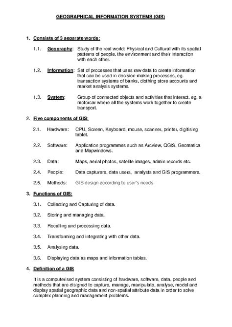 Image result for Grade 12 GIS Notes