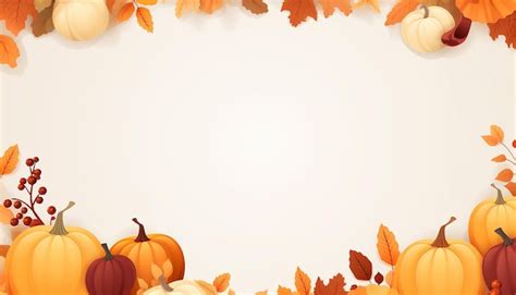 Cute thanksgiving frame card template minimalist flat vector colors ...