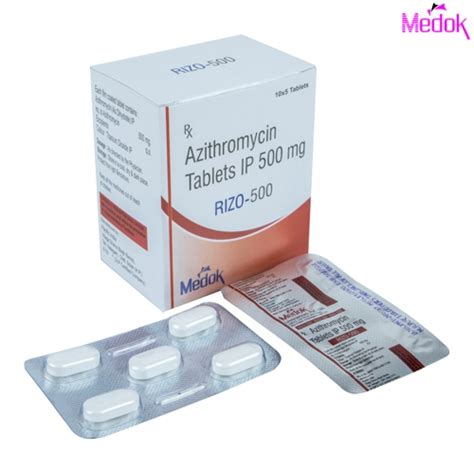 Rizo 500 - Azithromycin Tablet IP 500mg - Medok Life Sciences Pvt. Ltd