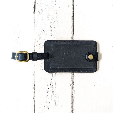 Classic Passport Holder + Luggage Tag Bundle - Navy Blue – The Black Canvas