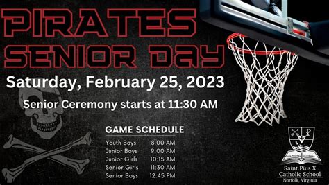 St. Pius X Athletics Senior Day, St Pius X School, Norfolk, February 25 ...