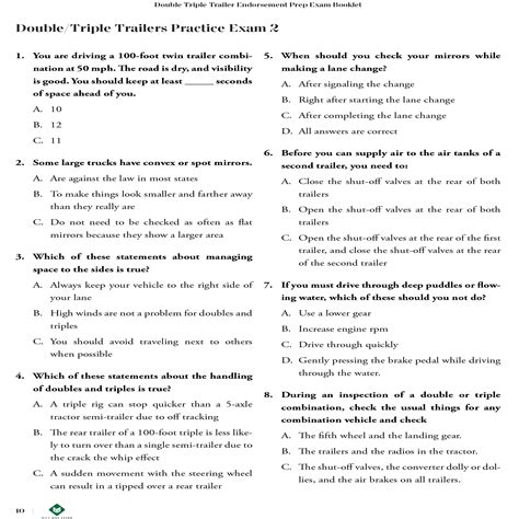 Double Triple Trailer Endorsement Book | Mile One Press