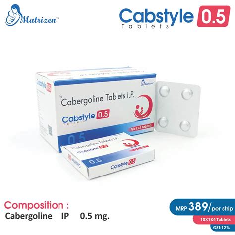 Cabstyle 0.5 Tablet (Cabergoline 0.5mg)
