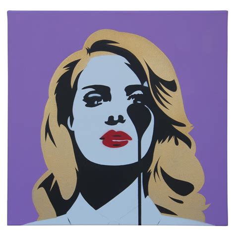 Lana Del Rey Stencil Art