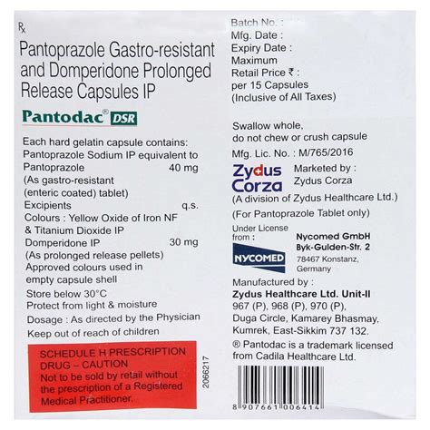 Pantodac DSR Capsule | Uses, Side Effects, Price | Apollo Pharmacy