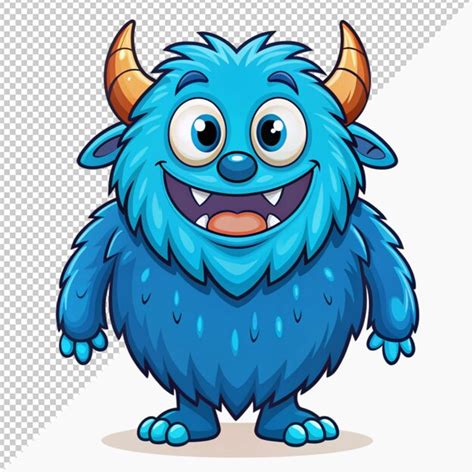 Blue monster | Premium AI-generated PSD
