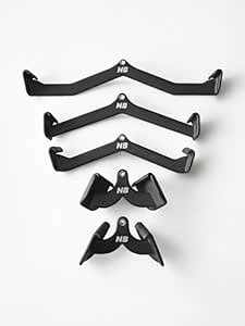 NATIONAL BODYLINE MAG Handle Set of 5, V Handle, Bicep TRICEP Handle ...