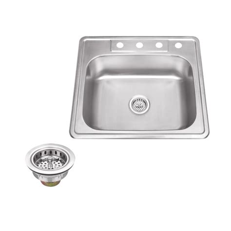 Superior Sinks Drop-In 25-in x 22-in Brushed Satin Stainless Steel ...